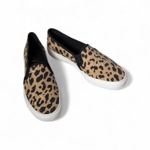 Keds Dream Foam Double Decker Slip On Sneakers Leopard Print